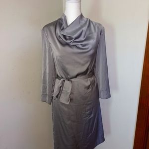 Silver long sleeve dress